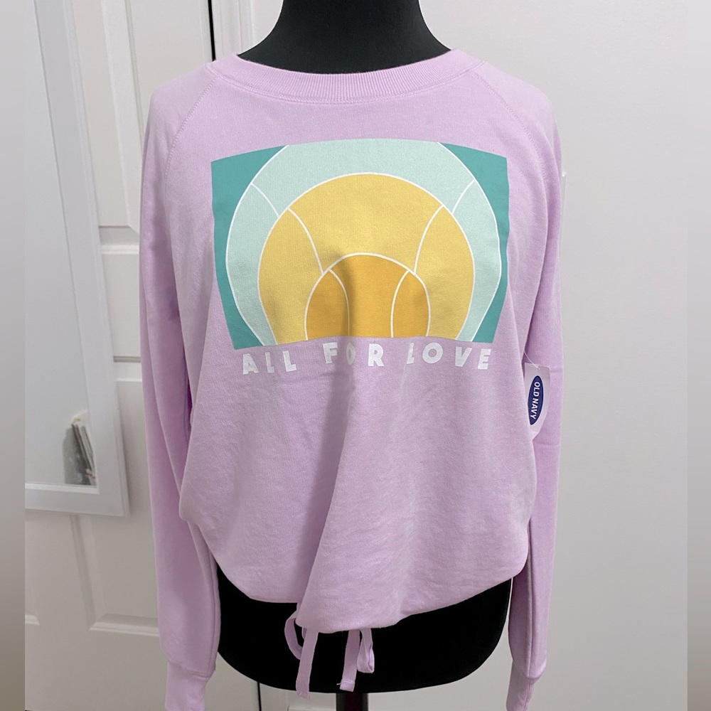 Old Navy Sweatshirt with drawstring NWT